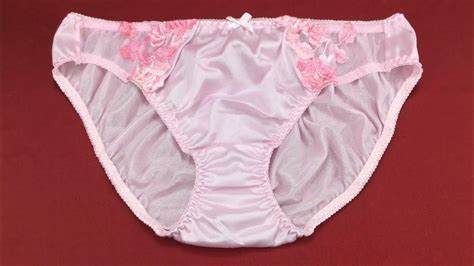 Pink Nylon Panties Panty Bikini Sexy With Lace And Ribbon Japanese Style Size Ll กางเกงในเซ็กซี