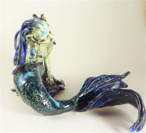 Mermaid Lost In A Sea Of Thought Ooak Original Handmade Aquarium