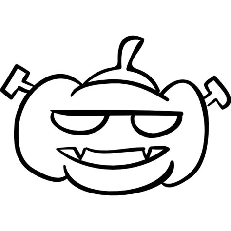 Halloween Pumpkin Head Outline Free Halloween Icons