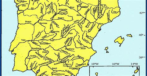 Ciencias Sociales Geografía E Historia Mapas Ríos De España Para 1º Eso