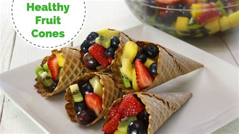 Healthy Fruit Cones Youtube