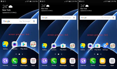 Inside Galaxy Samsung Galaxy S7 Edge How To Change Screen Grid Size