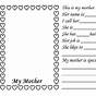 Mother's Day Worksheet For Preschool