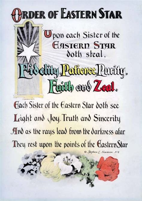 Oes Poem Order Of The Eastern Star Eastern Star Quotes Eastern Star