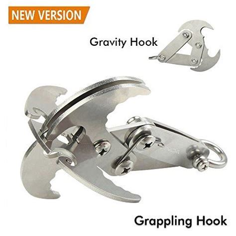 Multifunctional Stainless Steel Gravity Hook Survival Folding