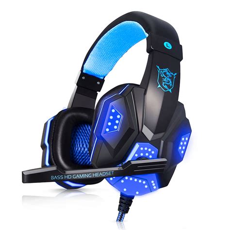 Plextone Adjustable Gaming Headset With Mic Stereo Bass Surround Led