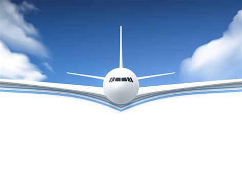 Airplane Realistic Poster 478638 Vector Art At Vecteezy