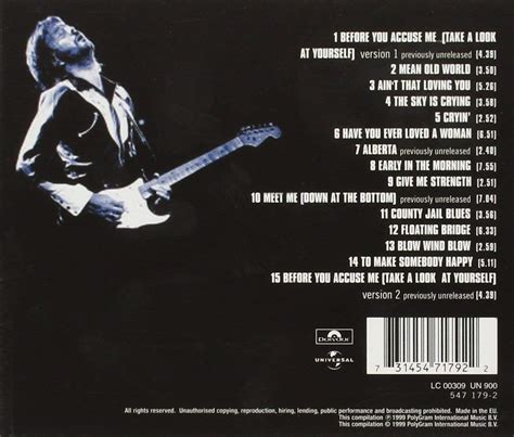 Clapton Eric Cd Blues Musicrecords