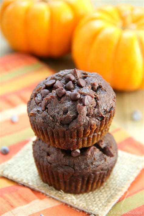 Chocolate Pumpkin Muffins Eat Drink Love