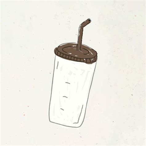 Download Premium Vector Of Ice Coffee Doodle Style Vector 2376326
