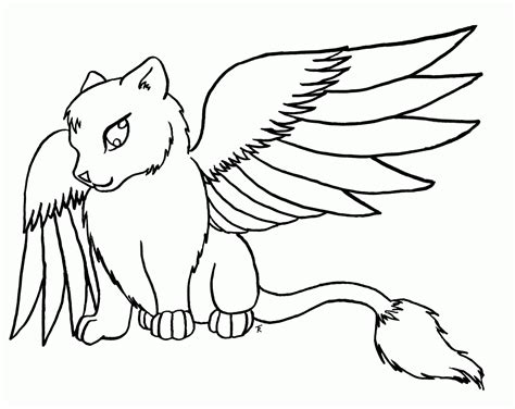 Pics Of Cute Winged Wolf Coloring Page Coloring Page Coloring Home