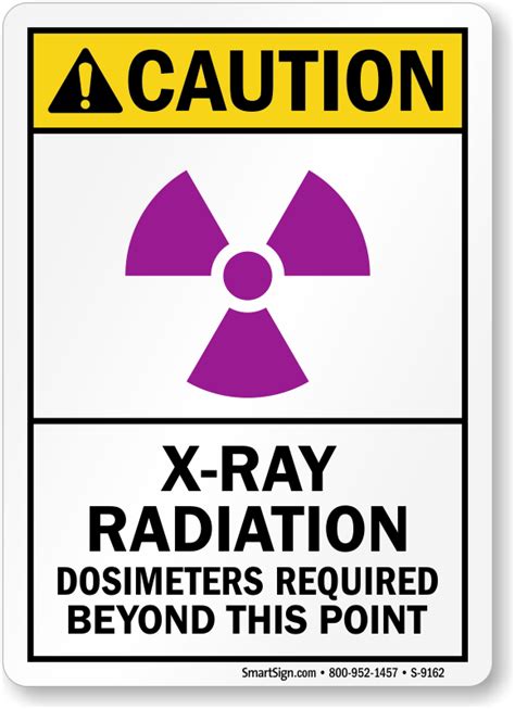 X Ray Radiation Warning Signs X Ray In Use Signs