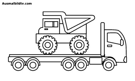 Ausmalbilder LKW Lastwagen Truck Zum Ausdrucken