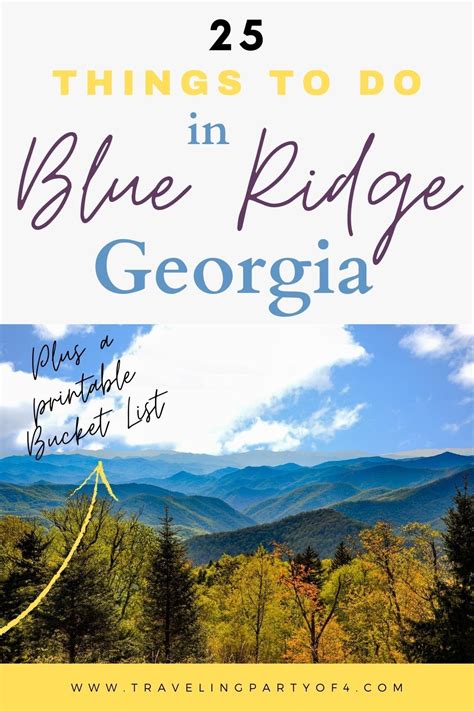 The Ultimate List Of Things To Do In Blue Ridge Georgia Blue Ridge