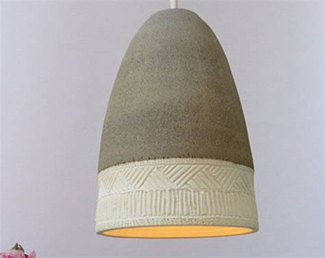 Perforated Porcelain Bell Hanging Lamp Etsy Ceramic Pendant Light