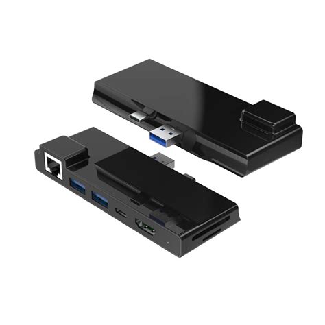 Allkei Surface Pro 7 Dock Hub With Ethernet Port Usb 30 Port Sdtf