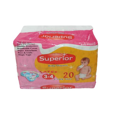 Superior Baby Diapers Large Valinis