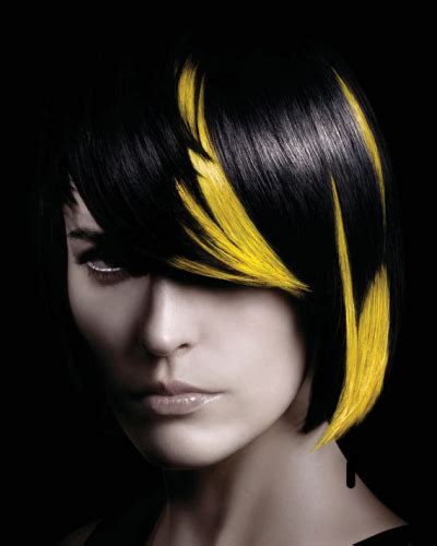Block Yellow and Black | Hair color for black hair, Yellow ...