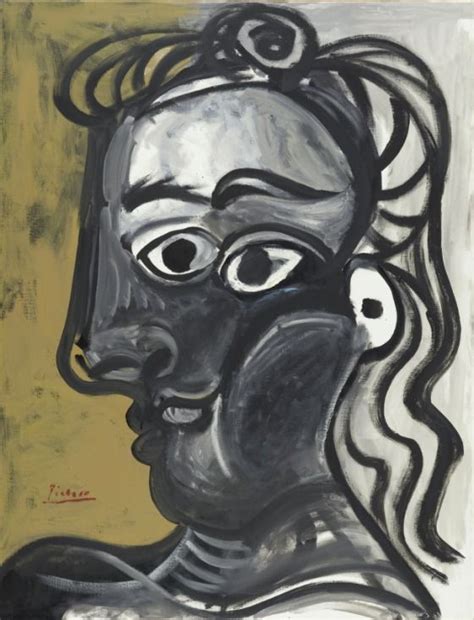 Head Of A Woman In Profile Jacqueline Pablo Picasso Art Picasso