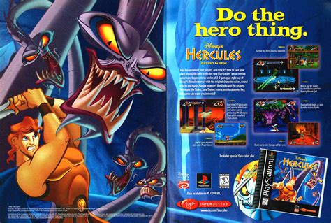 Disneys Hercules Action Game Psx Cover