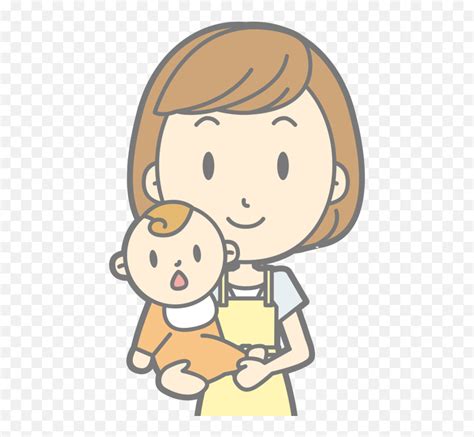 Mother Cartoon Drawing Mother And Baby Clipart Pngcartoon Woman Png