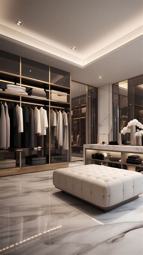 Modern Luxury Master Dressing Room Elevating A Luxury Houses Appeal