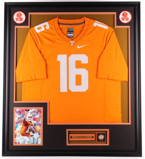 Peyton Manning Tennessee Volunteers 32x36 Custom Framed Jersey Display