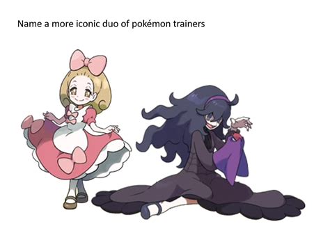 name a more iconic duo of npc trainers pokemon oc pokemon trainer random pokemon pokemon