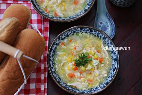 Resep masakan simple dan murah yang wajib kalian coba masak sup jagung ayam. Sup Ayam Jagung Manis ~ Resepi Terbaik