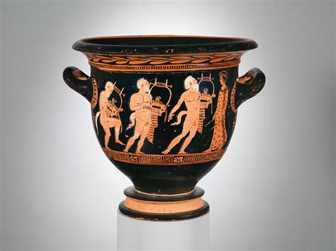 Attributed To Polion Terracotta Bell Krater Bowl For Mixing Wine And Water Greek Attic