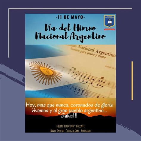 Día Del Himno Nacional Argentino Colegio General Belgrano
