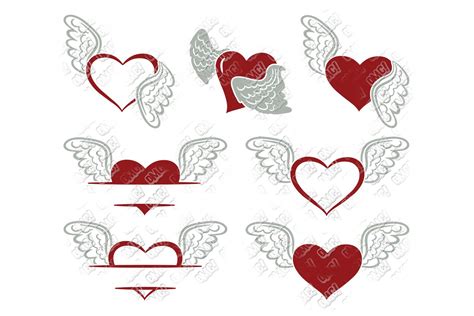Heart Svg Monogram In Svgdxfepspng Ohmycuttables