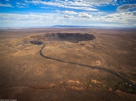 Meteor Crater Arizona From The Air Todays Image Earthsky