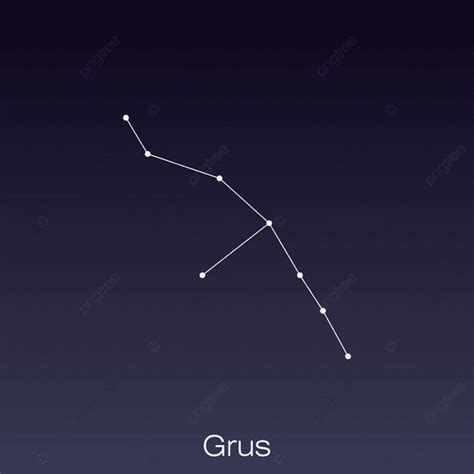 Constelación De Grus Como Se Puede Ver A Simple Vista PNG Astrología Antecedentes