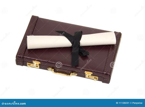 Business Document Case With Different Types Of Documents And Files