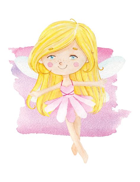 Fairy And Butterly Watercolor Poster Printable Watercolor Etsy
