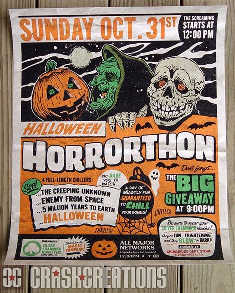 Halloween Horrorthon Print By Crash Cunningham Halloween Iii