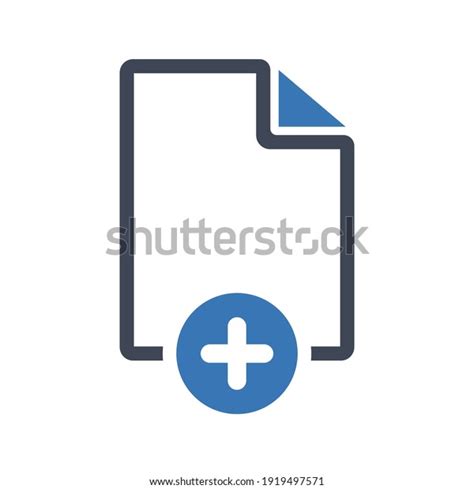 New File Icon Vector Illustration Stock Vector Royalty Free 1919497571