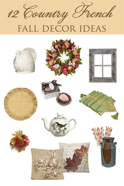 12 Country French Fall Decor Ideas