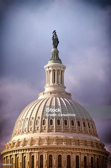 United States Capitol Dome Stock Photo Download Image Now Blue