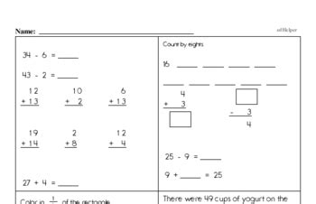 Third grade math worksheets, with timed multiplication worksheets, free math worksheets, graph paper, place value chart, multiplication tables this includes spaceship math division worksheets, multiple digit division worksheets, square root worksheets, cube roots, mixed multiplication and. Division Worksheets - Free Printable Math PDFs | edHelper.com