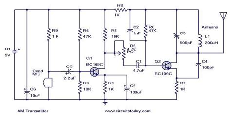 Am Transmitter Circuit Diagram Using 555 Timer Circuit Diagram