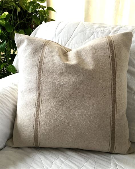 Throw Pillow Cover Home Decor Farmhouse Pillow Cover Neutral | Etsy