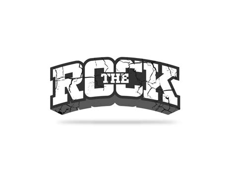 The Rock Logo By Amod Chavan On Dribbble