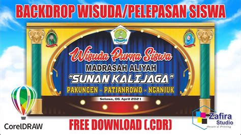 Download Free Spanduk Backdrop Wisudapelepasan Siswa Cdr 2023 Youtube