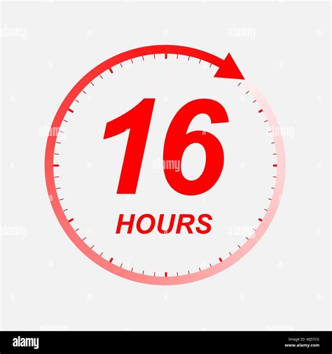 16 Hour Icon Vector Illustration Stock Vector Image And Art Alamy