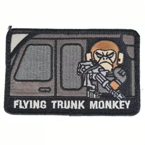 Mil Spec Monkey Tactical Patch With Velcro Flying Trunk Monkey