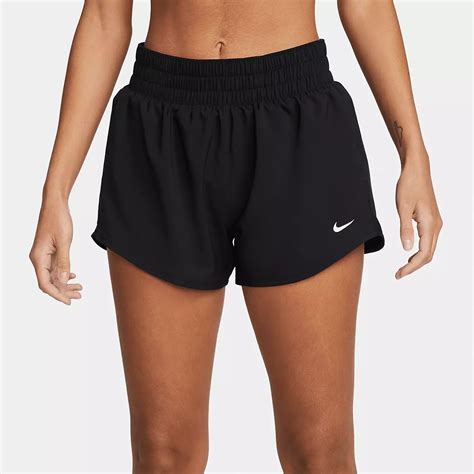 Nike Womens One Dri Fit Mid Rise Shorts 3in Academy