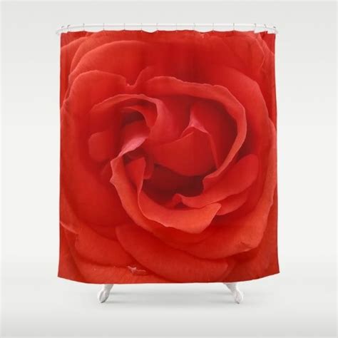 Splendid Red Rose Shower Curtain By Laurenw Designs Society6 Rose Shower Curtain Red Roses