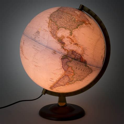 National Geographic Gold Executive Globe Antique Ocean Illuminated